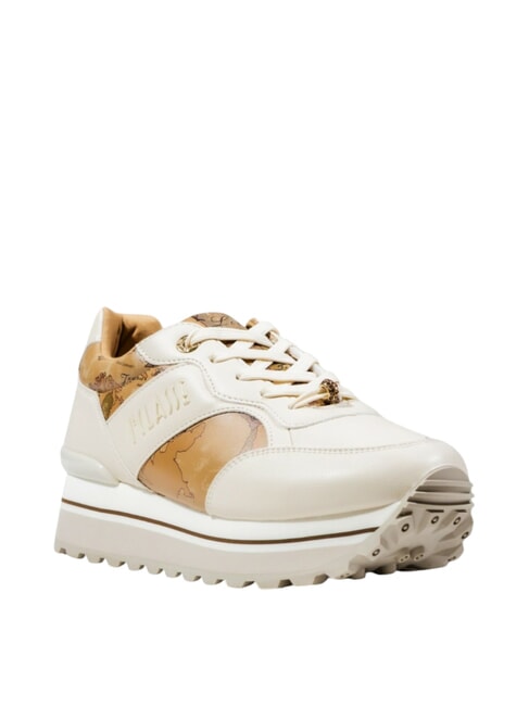 GEO JR Plateau-Sneaker gebrochenes Weiß/Geo-Beige - Damenschuhe
