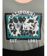 GUESS ANIMALIER  T-Shirt Vulkangrau - T-Shirts und Tops f&uuml;r Damen - 4