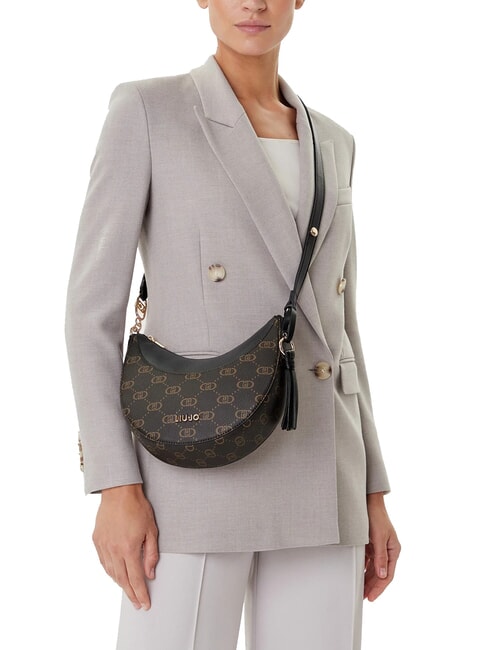 CIRRY Kleine Umhängetasche mit Quaste SCHWARZ - Damentaschen