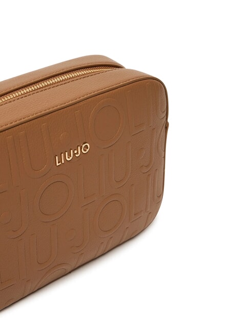 MANHATTAN Mittelgroße Kameratasche mit geprägtem Logo Wildleder- - Damentaschen