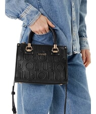 LIUJO MANHATTAN Kleine Handtasche mit Logoprägung SCHWARZ - Damentaschen - 5