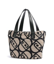 LIUJO VERRY Große Hobo-Tasche aus Plüsch neutral/schwarz - Damentaschen - 2