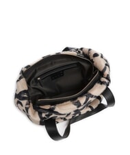 LIUJO VERRY Große Hobo-Tasche aus Plüsch neutral/schwarz - Damentaschen - 4