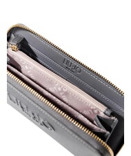 LIUJO CALIWEN Große Saffiano-Geldbörse mit Rundum-Reißverschluss - Brieftaschen Damen