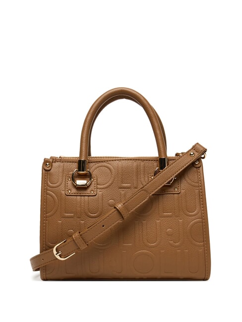 MANHATTAN Kleine Handtasche mit Logoprägung Wildleder- - Damentaschen