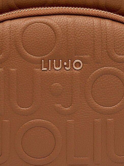 MANHATTAN Mittelgroßer Rucksack mit geprägtem Logo Wildleder- - Damentaschen