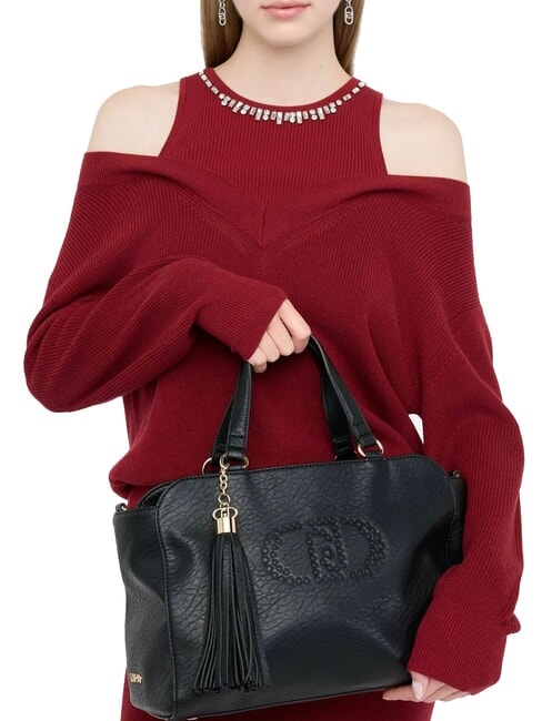 SAMIANA Mittelgroße Handtasche mit Schultergurt SCHWARZ - Damentaschen