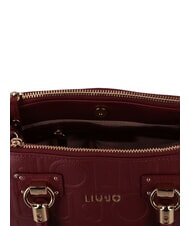 LIUJO MANHATTAN Kleine Handtasche mit Logoprägung Rotwein - Damentaschen - 5