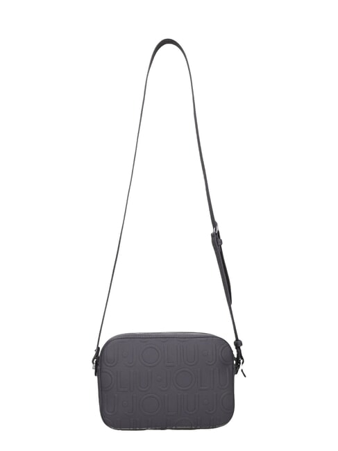 MANHATTAN Mittelgroße Kameratasche mit geprägtem Logo Anthrazit met. - Damentaschen