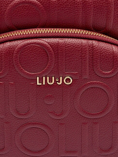 MANHATTAN Mittelgroßer Rucksack mit geprägtem Logo Rotwein - Damentaschen