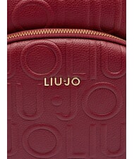 LIUJO MANHATTAN Mittelgroßer Rucksack mit geprägtem Logo Rotwein - Damentaschen - 4