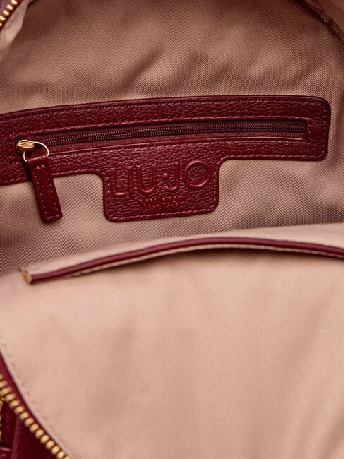 MANHATTAN Mittelgroßer Rucksack mit geprägtem Logo Rotwein - Damentaschen