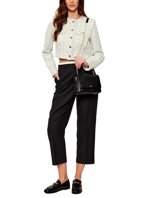 CALIWEN Wandelbare Umhängetasche mit Kette SCHWARZ - Damentaschen