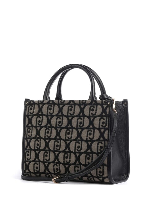 RIDHI Stoff-Tragetasche mit Schultergurt SCHWARZ - Damentaschen