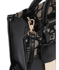 LIUJO RIDHI Stoff-Tragetasche mit Schultergurt SCHWARZ - Damentaschen - 3