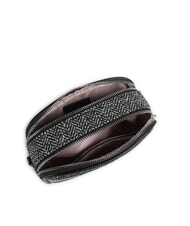 LIUJO RIDHI Mini-Umhängetasche aus Fischgrätgewebe SCHWARZ - Damentaschen - 4