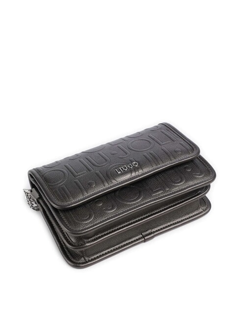 MANHATTAN Wandelbare Tasche mit Klappe Anthrazit met. - Damentaschen