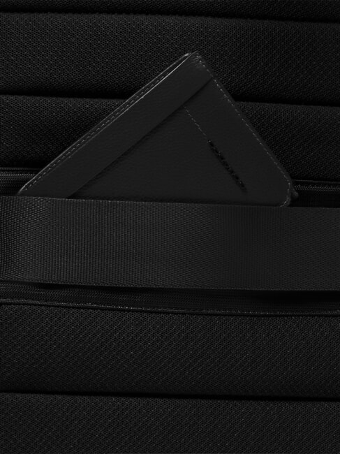 RUSSEL Lederrucksack f&uuml;r 15,6"-Laptop Schwarz - PC-Rucks&auml;cke