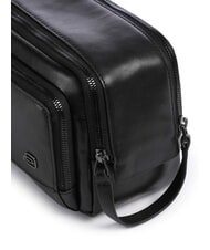 PIQUADRO W136 Kosmetiktasche aus Leder Schwarz - Beauty-Case - 3