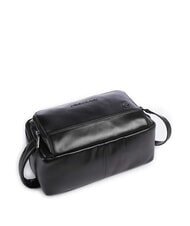 PIQUADRO W136 Kosmetiktasche aus Leder Schwarz - Beauty-Case - 5