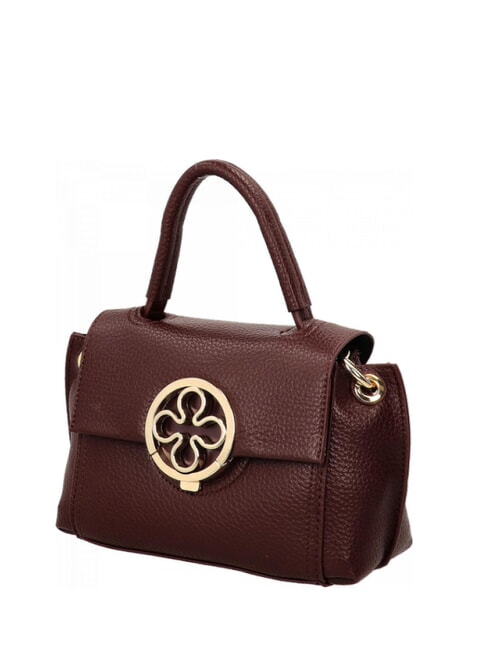 FEDERICA Kleine Handtasche mit Schultergurt Bordeaux - Damentaschen