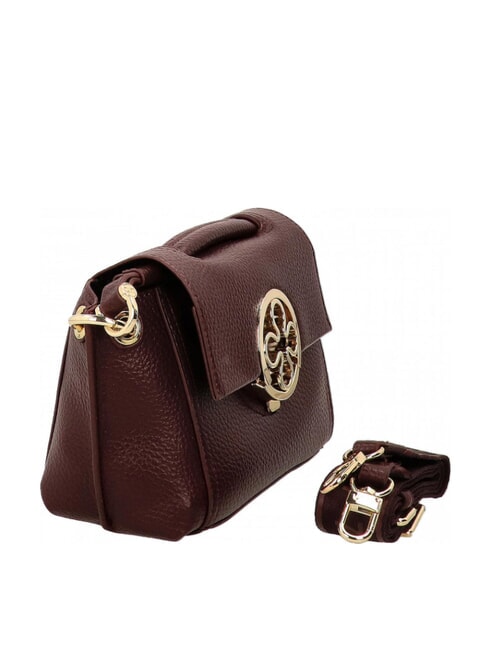 FEDERICA Kleine Handtasche mit Schultergurt Bordeaux - Damentaschen