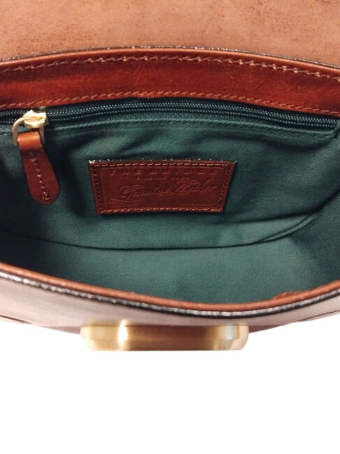 ILARIA Mini-Umhängetasche aus Leder BRAUN - Damentaschen