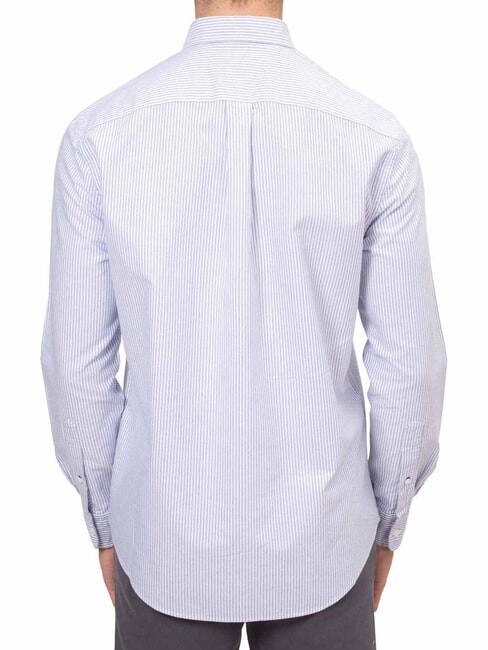 TH FLAG Baumwollhemd k&ouml;nigsblau / wei&szlig; - Herrenhemden