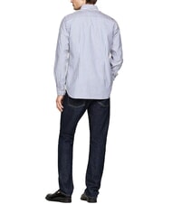 TOMMY HILFIGER TH Stripes Baumwollhemd Mittelblau / Optisches Wei&szlig; - Herrenhemden - 2