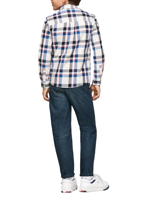 TH KIDS Tartan-Hemd leuchtendes Indigo - Kinderhemden