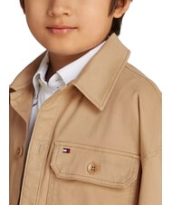TOMMY HILFIGER TH KIDS Overshirt-Jacke klassisches Khaki - Kinderhemden - 3
