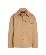 TOMMY HILFIGER TH KIDS Overshirt-Jacke klassisches Khaki - Kinderhemden - 4