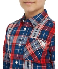 TOMMY HILFIGER TH KIDS Tartan Baumwollhemd blaues Karo - Kinderhemden - 3