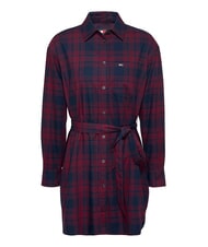TOMMY HILFIGER TH JEANS  Tartan-Kleid Rouge Winter Check - Damenkleider - 5