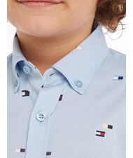 TOMMY HILFIGER TH KIDS Langärmliges Baumwollhemd Gefäß blau - Kinderhemden - 3