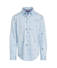 TOMMY HILFIGER TH KIDS Langärmliges Baumwollhemd Gefäß blau - Kinderhemden - 4