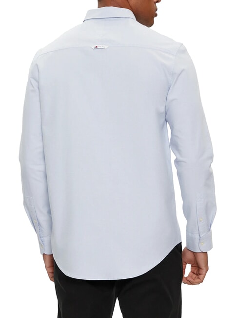 TH JEANS Baumwollhemd gem&auml;&szlig;igt blau - Herrenhemden