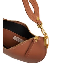 COCCINELLE SUNUP Mittelgroße Umhängetasche aus Leder Cognac/Schwarz - Damentaschen - 3