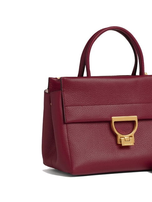 ARLETTIS Handtasche aus gehämmertem Leder Johannisbeere - Damentaschen