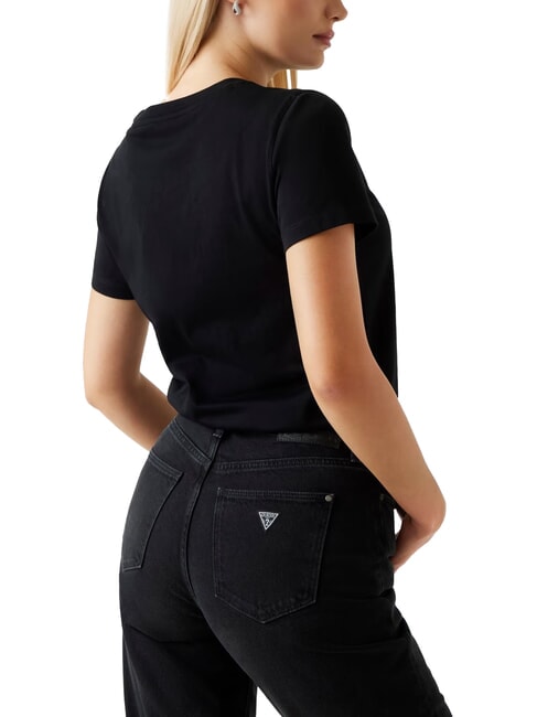 SS CN KRYSTAL TRIANGLE Kurzarm-T-Shirt mit Nieten und Strass jetbla - T-Shirts und Tops für Damen