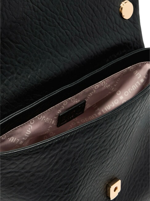 MEHMET Zweifarbige Umhängetasche mit Kette SCHWARZ - Damentaschen