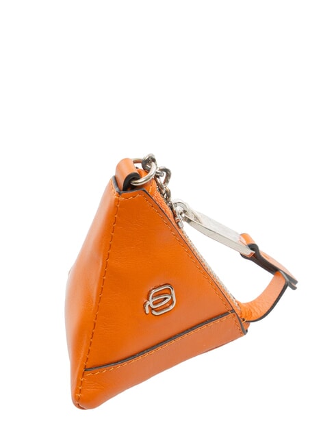 CAMPIONARIO - MUSE Schl&uuml;sseletui/Geldb&ouml;rse aus Leder orange2 - Schl&uuml;sselanh&auml;nger und Schl&uuml;sseletuis