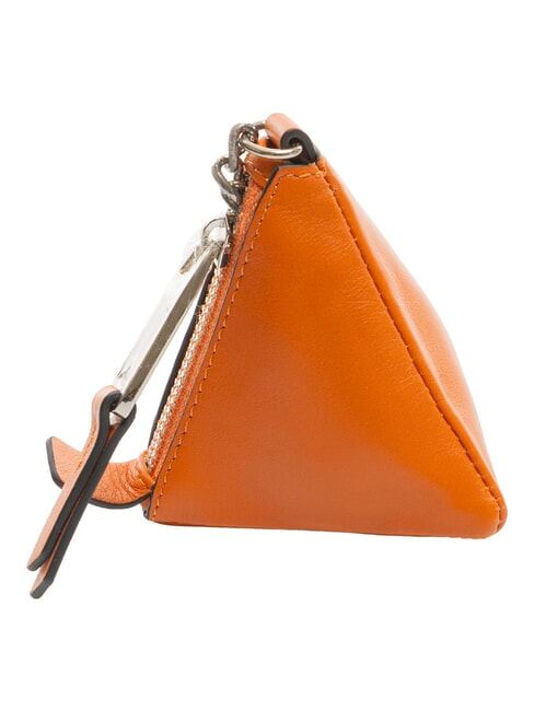CAMPIONARIO - MUSE Schl&uuml;sseletui/Geldb&ouml;rse aus Leder orange2 - Schl&uuml;sselanh&auml;nger und Schl&uuml;sseletuis