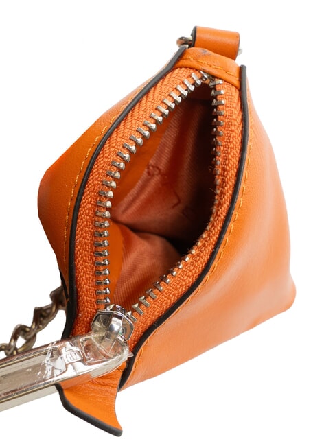 CAMPIONARIO - MUSE Schl&uuml;sseletui/Geldb&ouml;rse aus Leder orange2 - Schl&uuml;sselanh&auml;nger und Schl&uuml;sseletuis