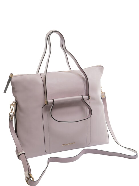 CAMPIONARIO - CIRCLE  15,6-Zoll-Laptoptasche aus Leder lila/lila - Arbeitstaschen