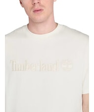 TIMBERLAND EMBROIDERY TONAL Baumwoll t-shirt vintage weiß - Herren-T-Shirts - 3