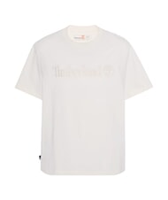 TIMBERLAND EMBROIDERY TONAL Baumwoll t-shirt vintage weiß - Herren-T-Shirts - 4