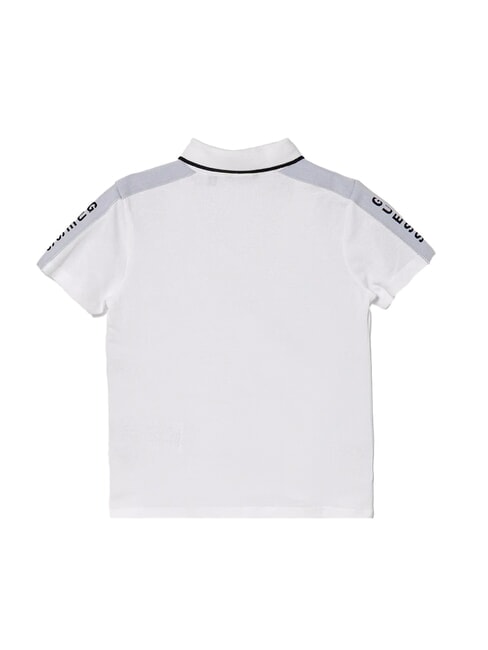 KIDS Poloshirt mit 3 Knöpfen und halblangen Ärmeln purweiß - Kinder-T-Shirt