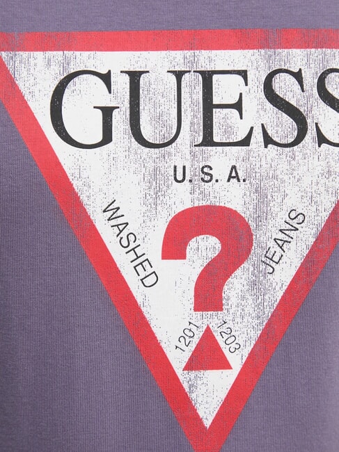 CLASSIC FIT LOGO T-Shirt mit Logo violette Waschung - T-Shirts und Tops f&uuml;r Damen