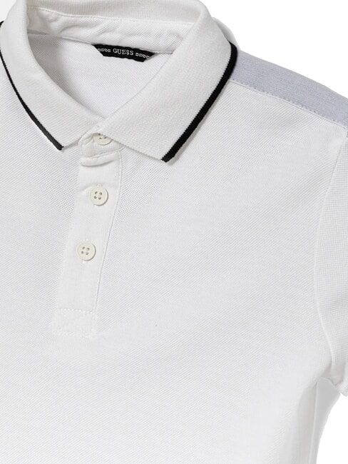 KIDS Poloshirt mit 3 Knöpfen und halblangen Ärmeln purweiß - Kinder-T-Shirt